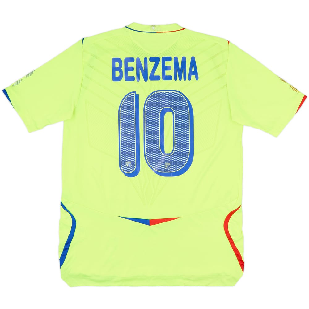 2008-09 Lyon European Shirt Benzema #10 - 6/10 - (M)