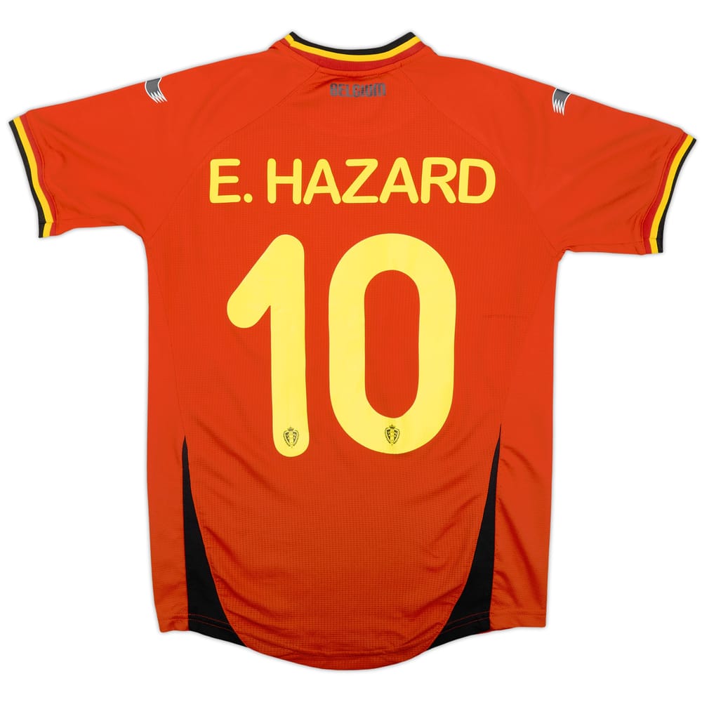 2014-15 Belgium Home Shirt E.Hazard #10 - 4/10 - (S)