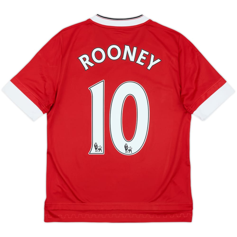 2015-16 Manchester United Home Shirt Rooney #10 - 6/10 - (L.Boys)
