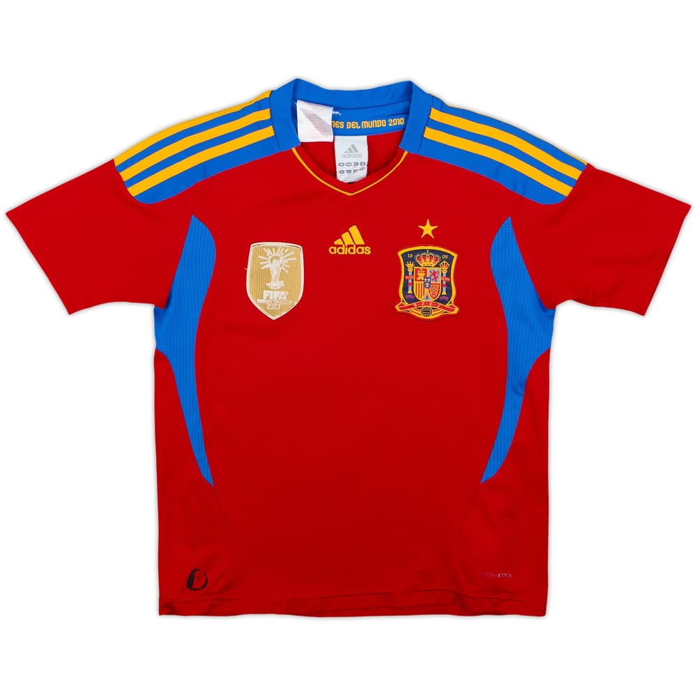 2010-11 Spain Home Shirt - 8/10 - (S.Boys)