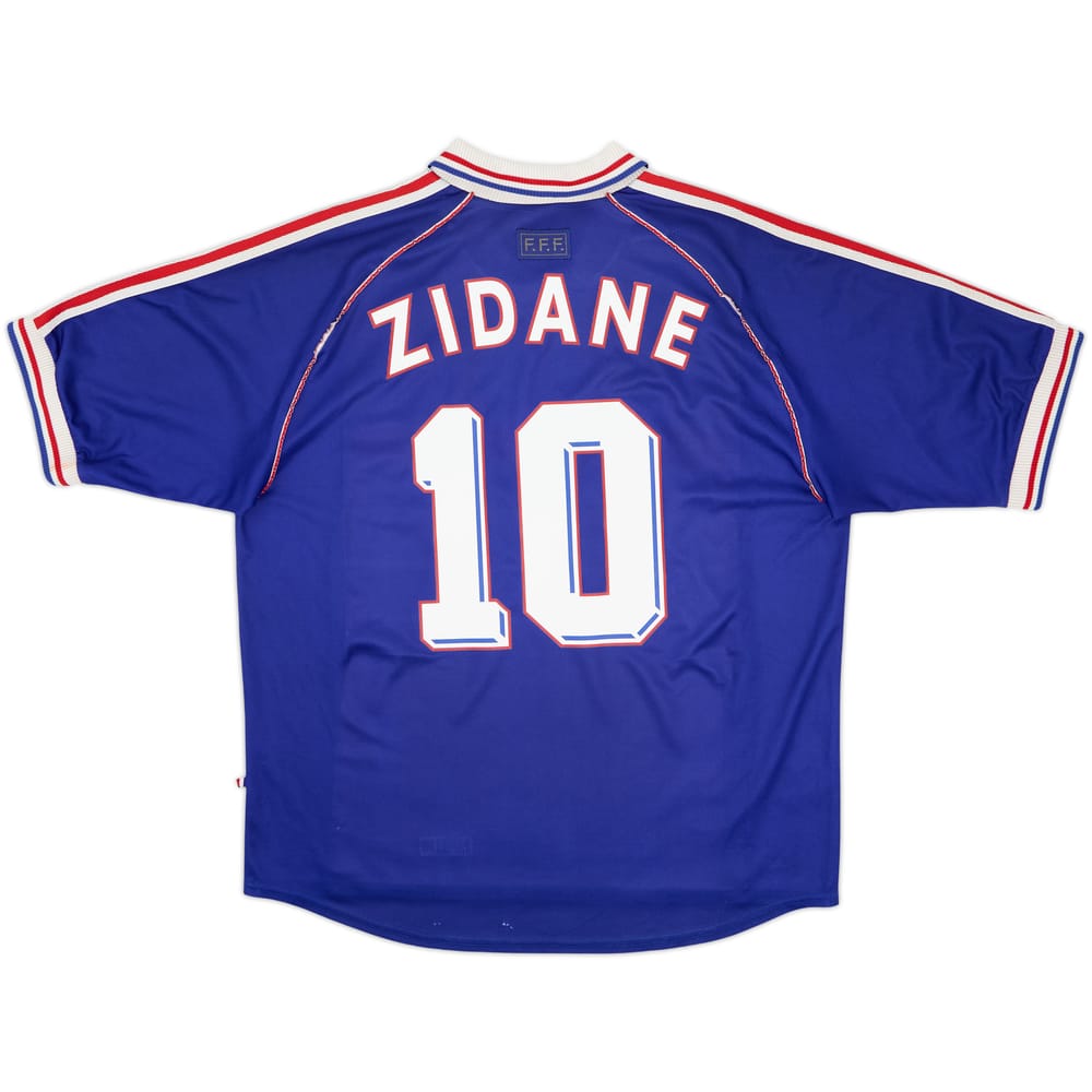 Camiseta de local de Francia 1998-00 Zidane #10 - 6/10 - (XXL)