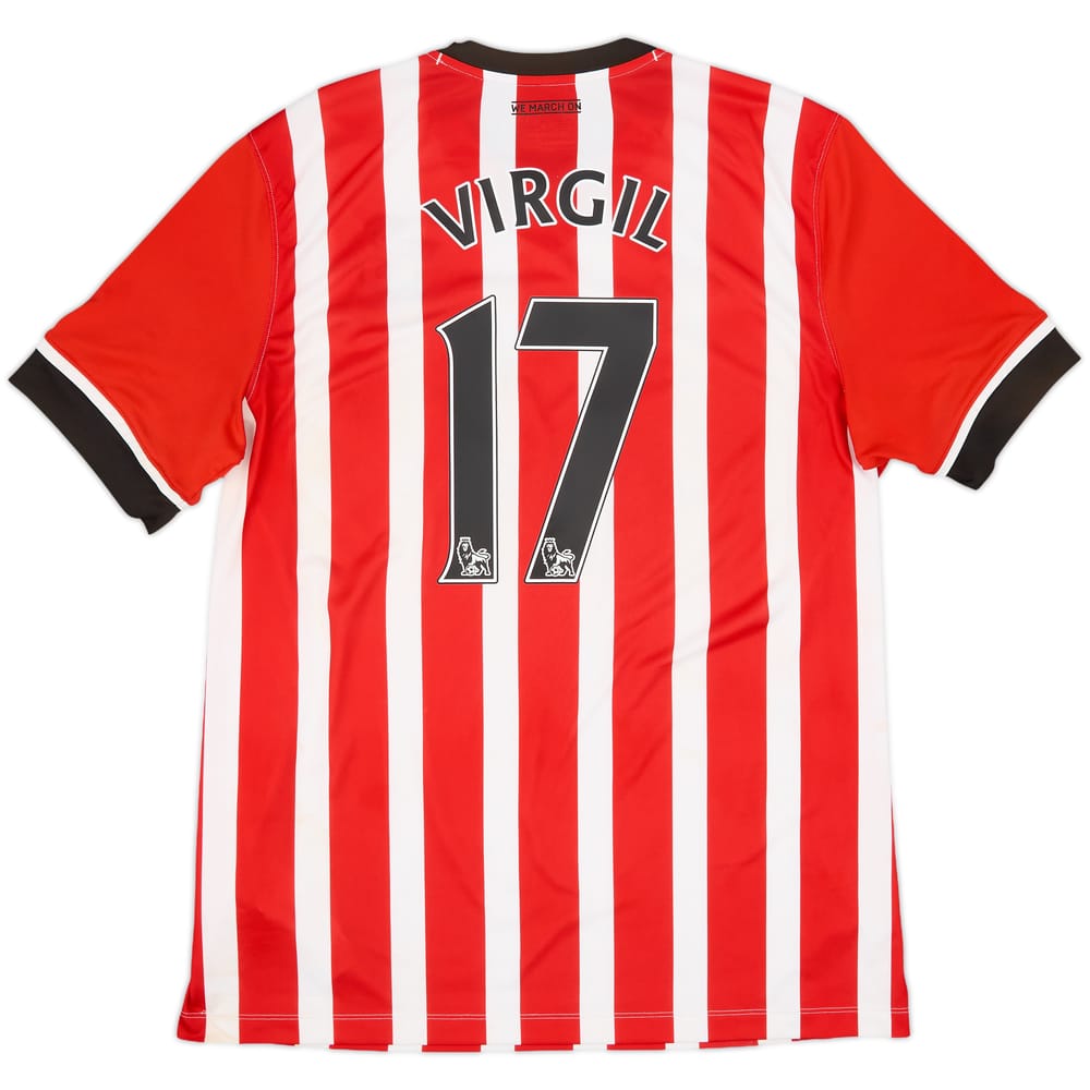 2016-17 Southampton Home Shirt Virgil #17 - 7/10 - (XL)