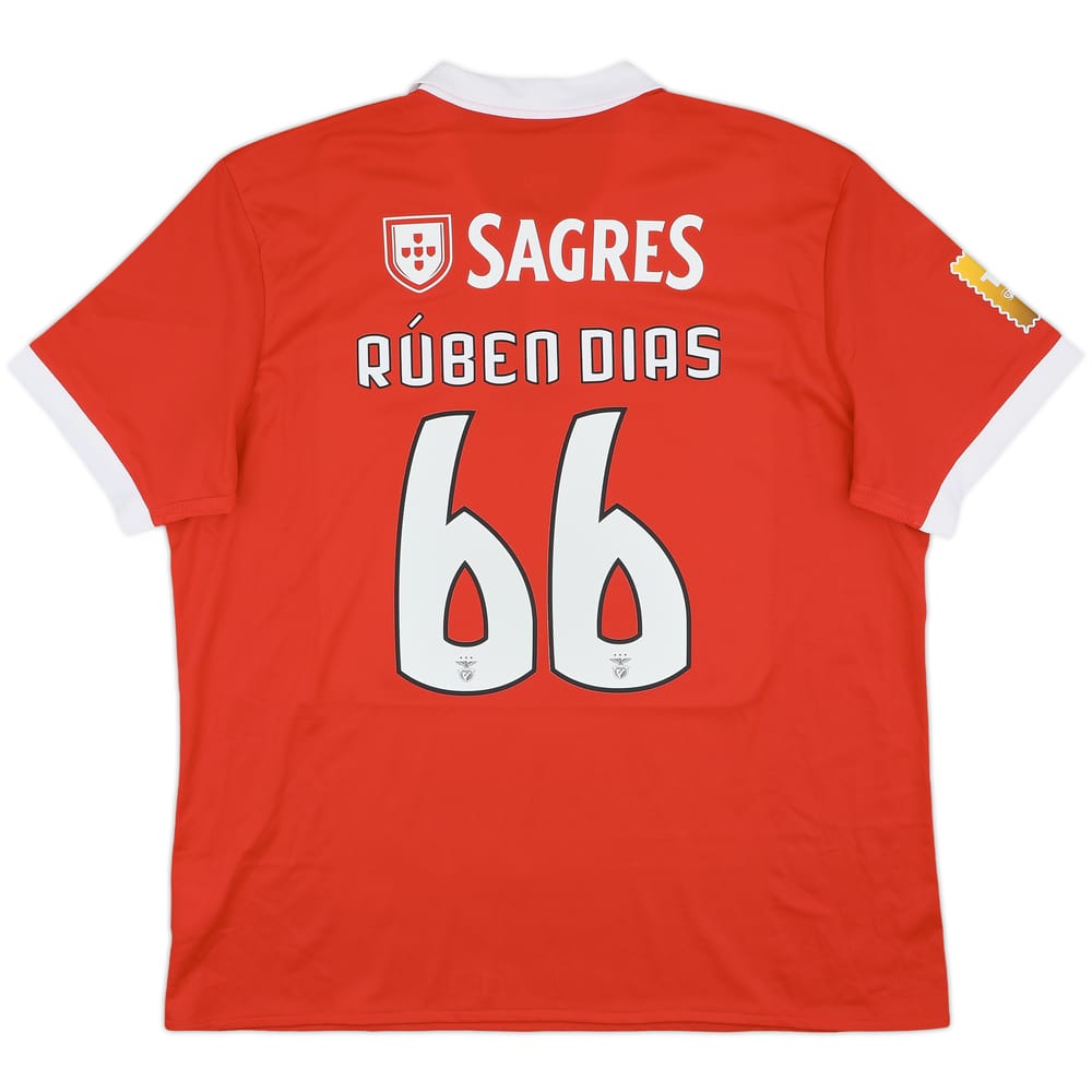 2017-18 Benfica Home Shirt Ruben Dias #66 - 10/10 - (XXL)