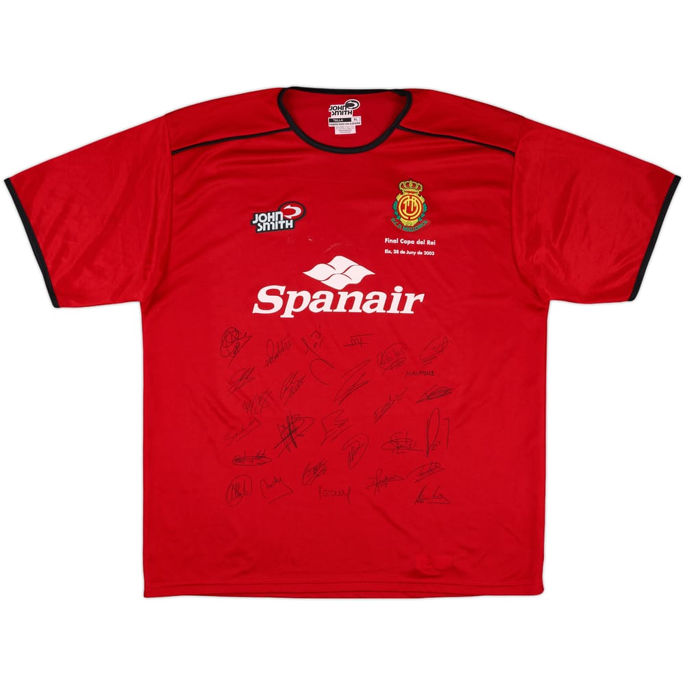 2002-03 Mallorca 'Squad Signed' Home Shirt - 7/10 - (XL)