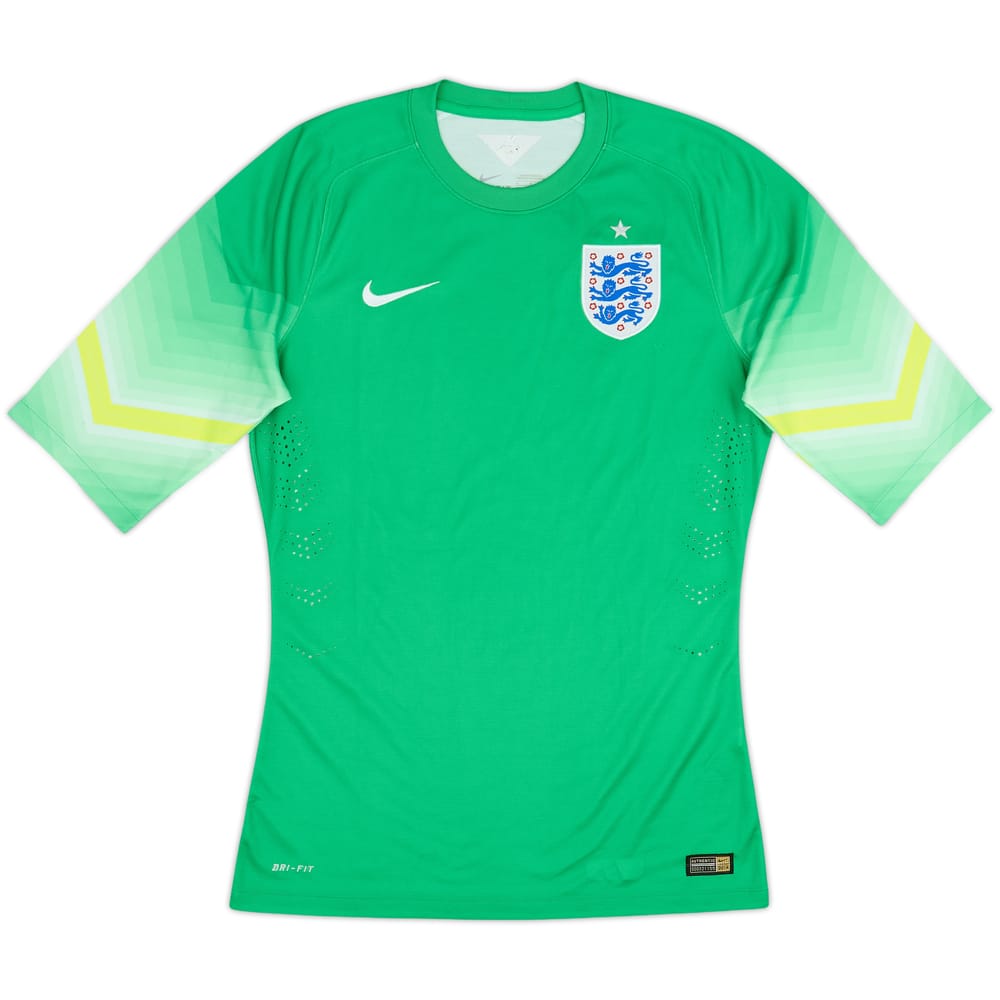 Camiseta auténtica de portero de England 2014-15 - 8/10 - (M)