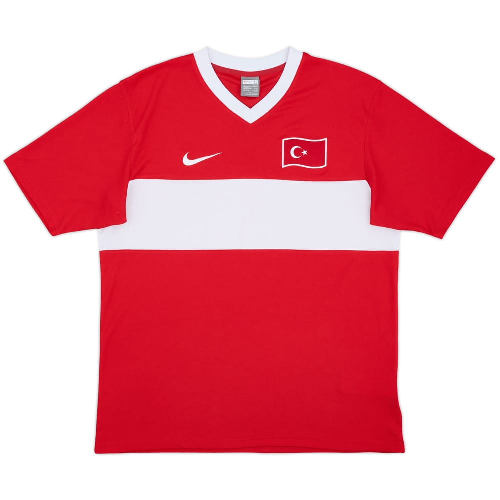 2008-10 Turkey Basic Home Shirt - 9/10 - (L)