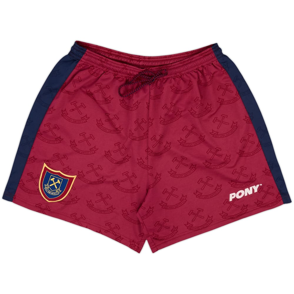 1996-97 West Ham Home Shorts - 6/10 - (L)