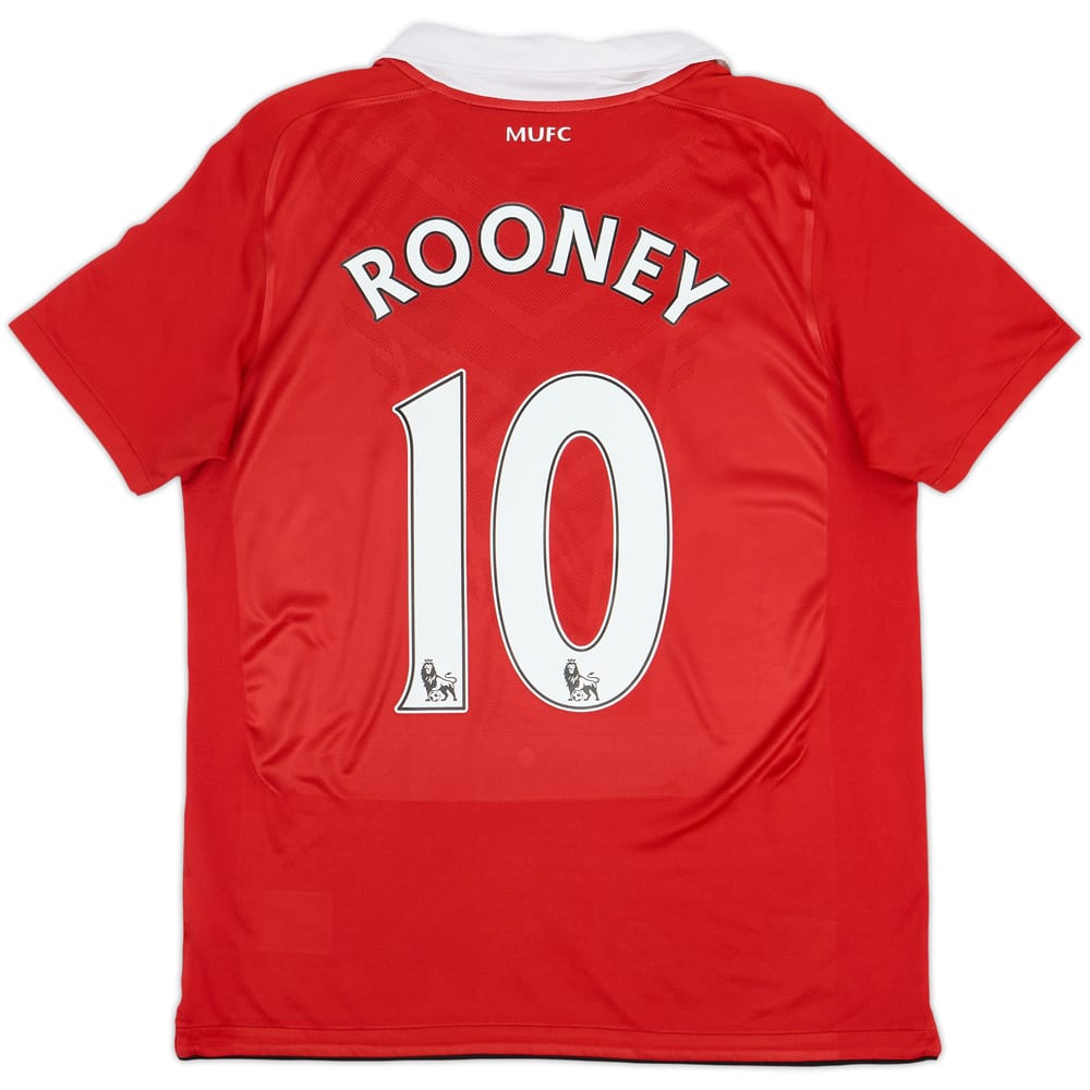 2010-11 Manchester United Home Shirt Rooney #10 - 7/10 - (XL.Boys)