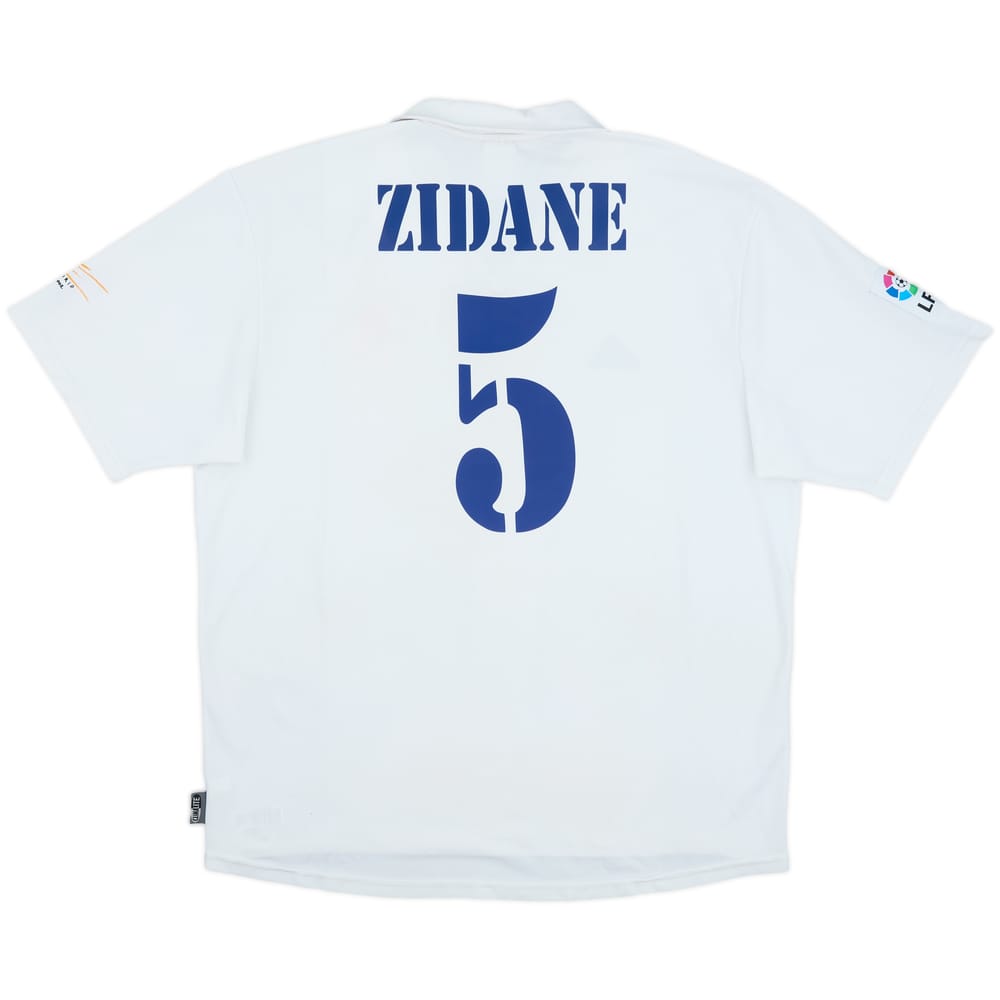 2001 Real Madrid Home Shirt Zidane #5 - 7/10 - (XL)