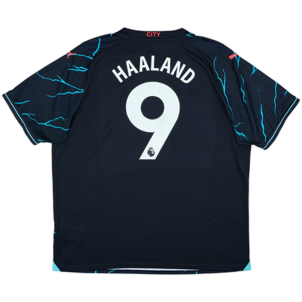 2023-24 Manchester City Third Shirt Haaland #9 - 5/10 - (XXL)
