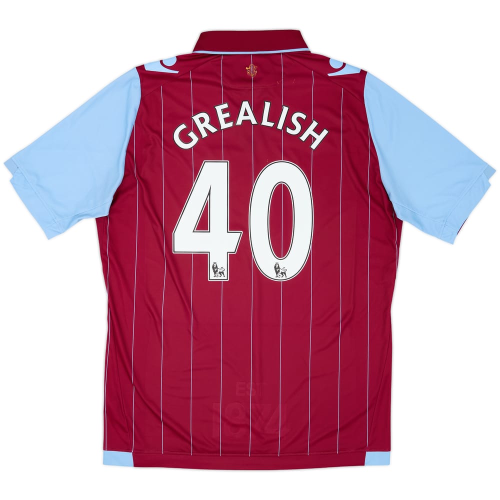 2014-15 Aston Villa Home Shirt Grealish #40 - 6/10 - (XL)