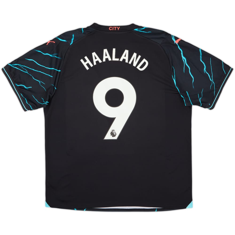 Camiseta de la tercera equipación del Manchester City 2023-24 Haaland #9 (XL)