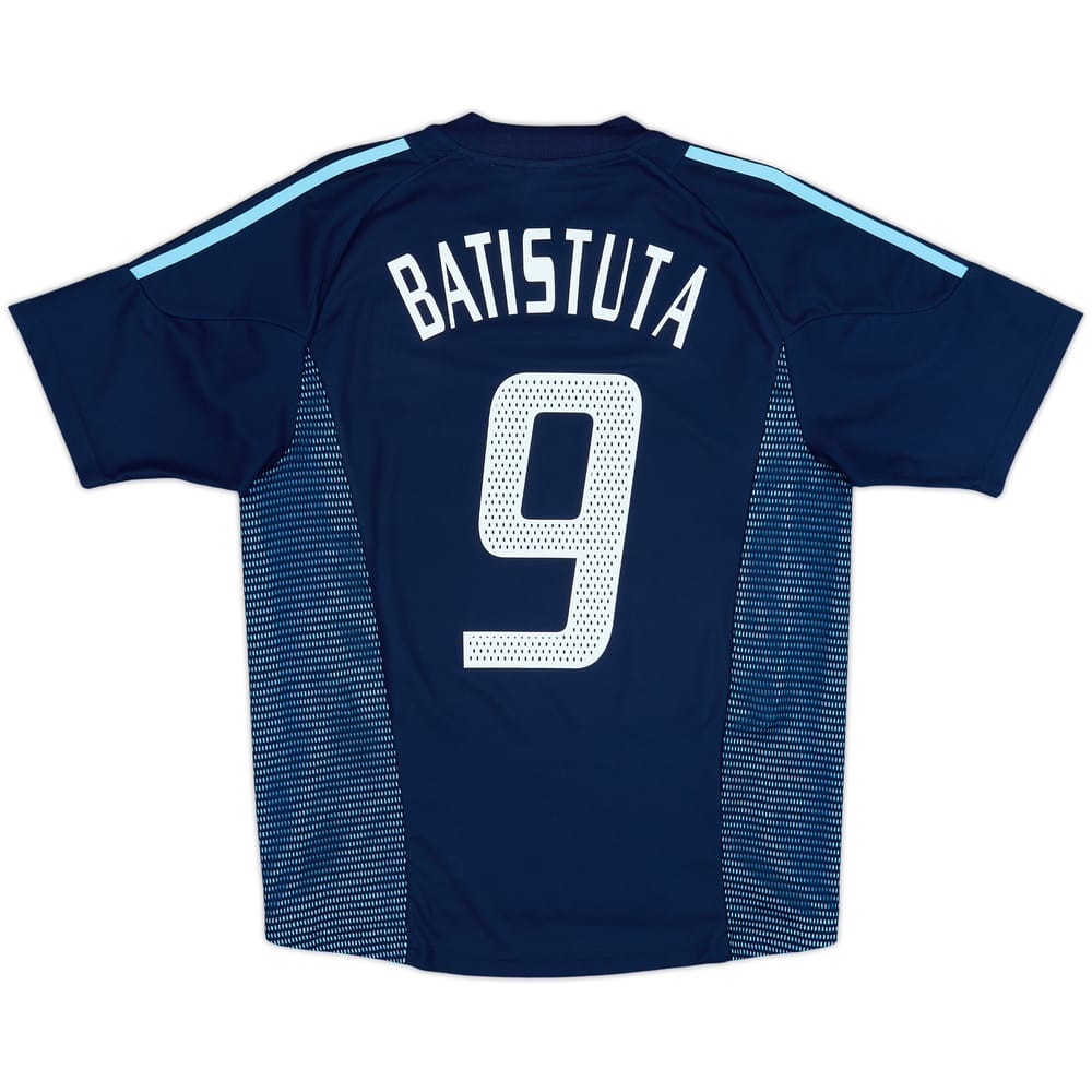 Camiseta de visitante de Argentina 2002-04 Batistuta #9 - 9/10 - (XL.Niños)
