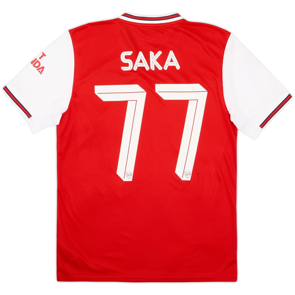 2019-20 Arsenal Home Shirt Saka #77 (M)