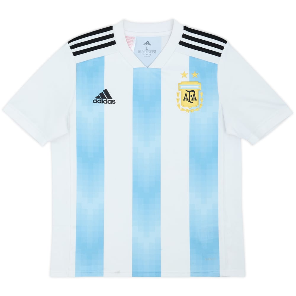 2018-19 Argentina Home Shirt - 6/10 - (L.Boys)