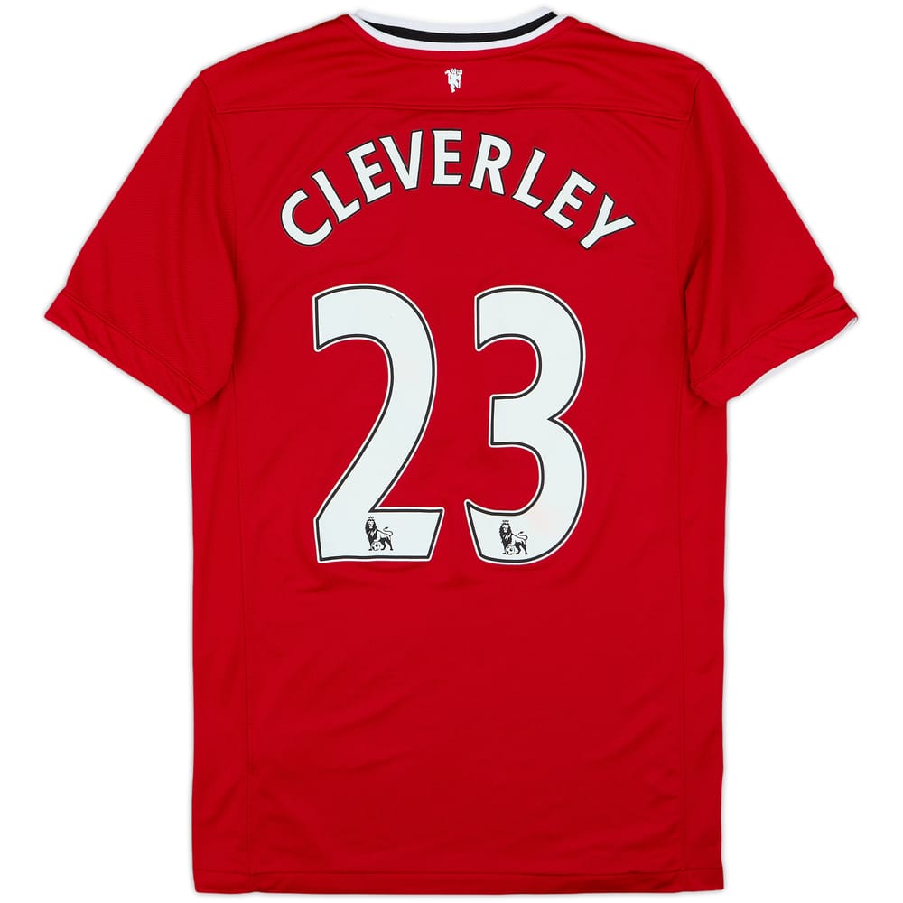 2011-12 Manchester United Home Shirt Cleverley #23 - 7/10 - (M)