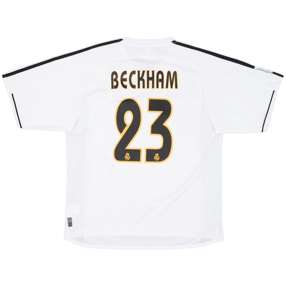 2003-04 Real Madrid Home Shirt Beckham #23 - 10/10 - (M)