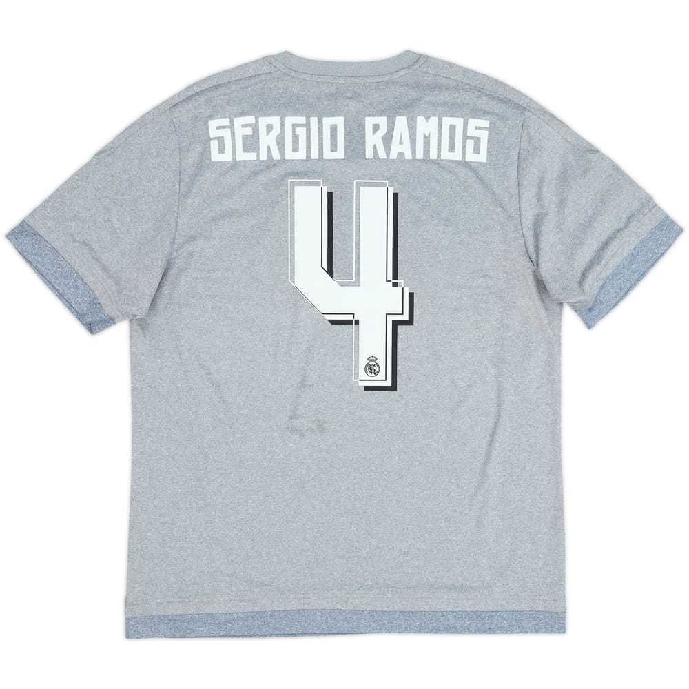 2015-16 Real Madrid Away Shirt Sergio Ramos #4 - 8/10 - (L)