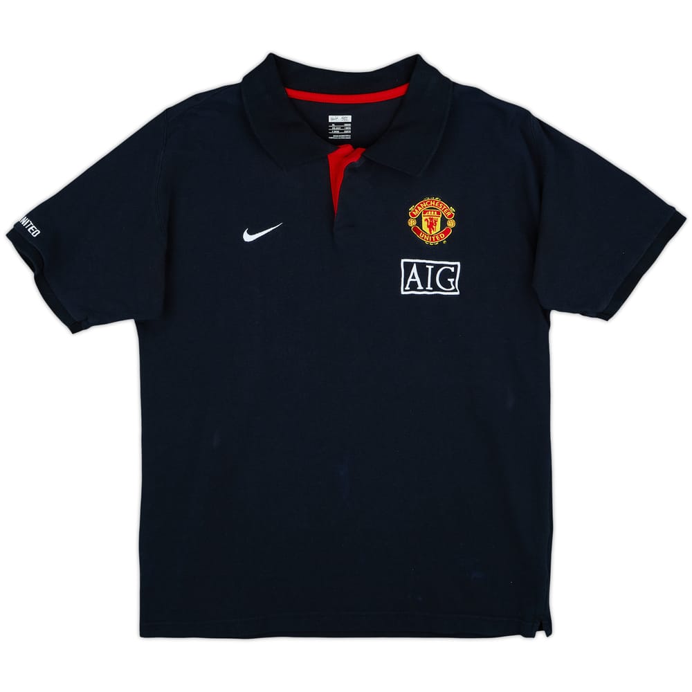 2008-09 Manchester United Nike Polo Shirt - 9/10 - (XL)