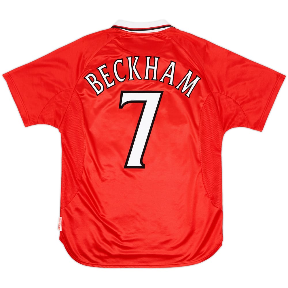 1999-00 Manchester United 'CL Winners' Shirt Beckham #7 - 8/10 - (L)