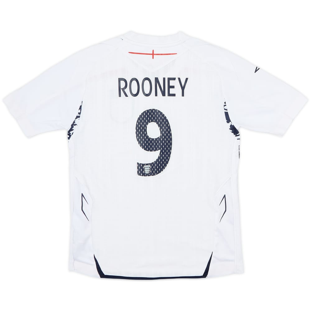 2007-09 England Home Shirt Rooney #9 - 10/10 - (S.Boys)