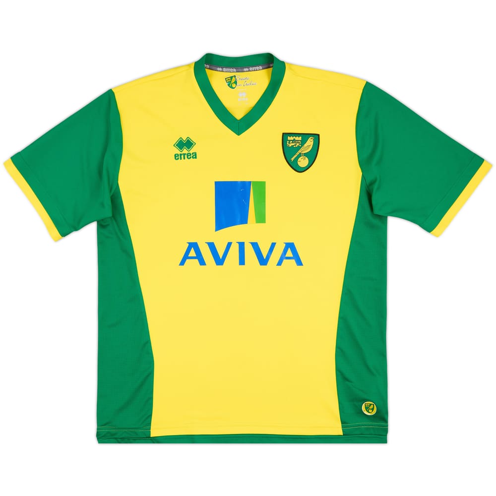 2013-14 Norwich Home Shirt - 7/10 - (XL)