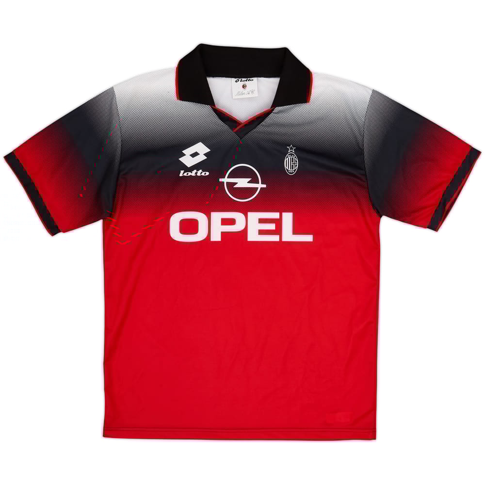 1995-96 AC Milan Lotto Training Shirt - 8/10 - (L)