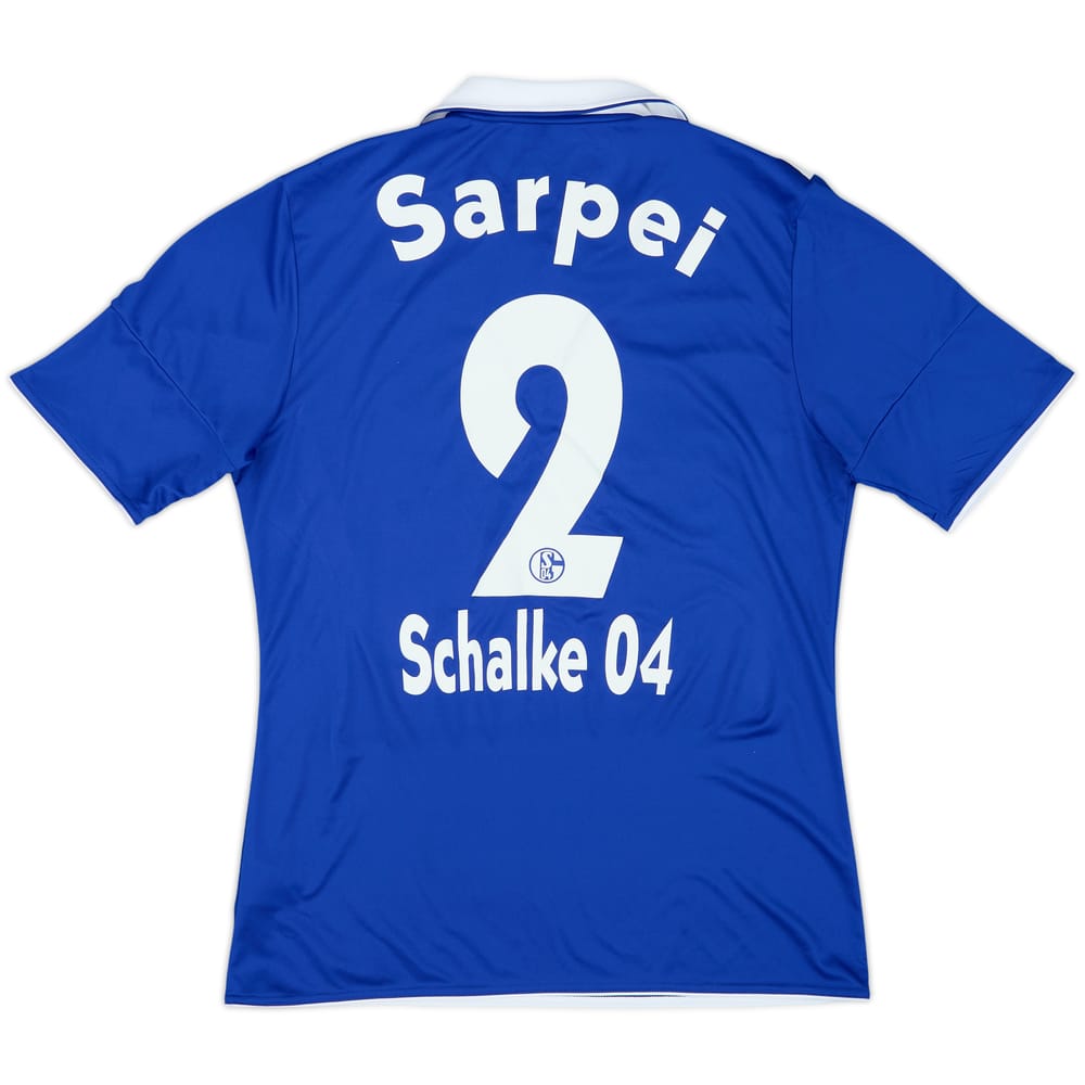 2010-12 Schalke Player Issue Home Shirt Sarpei #2  - 7/10 - (L)