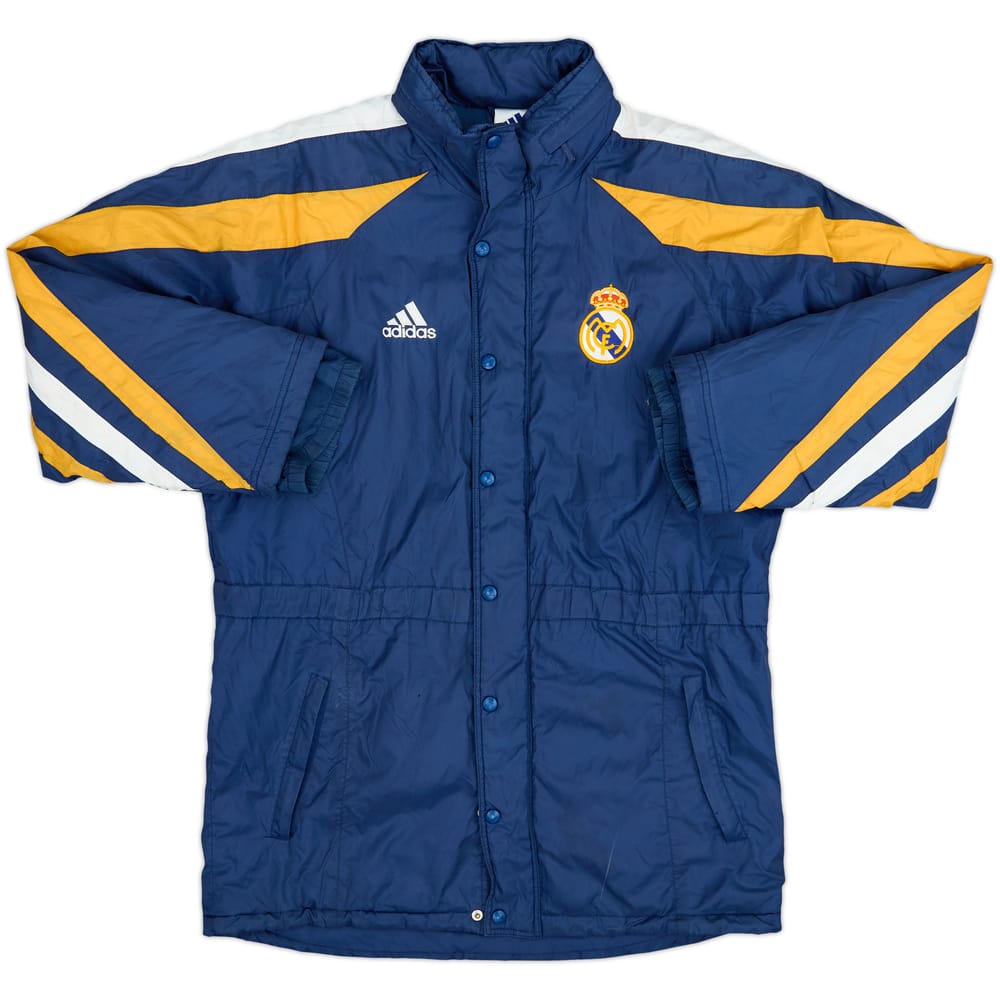 1998-99 Real Madrid adidas Padded Bench Coat - 5/10 - (M)