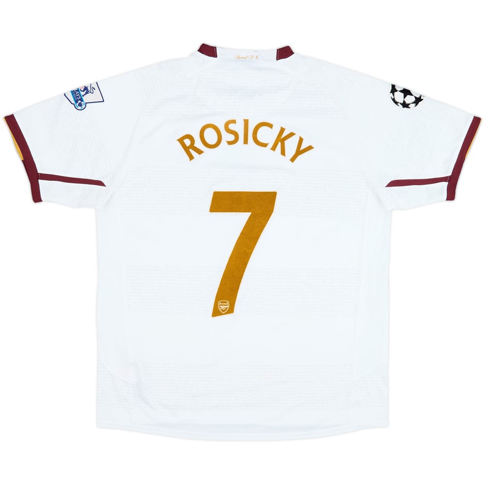 2007-08 Arsenal Away Shirt Rosicky #7 - 9/10 - (L)