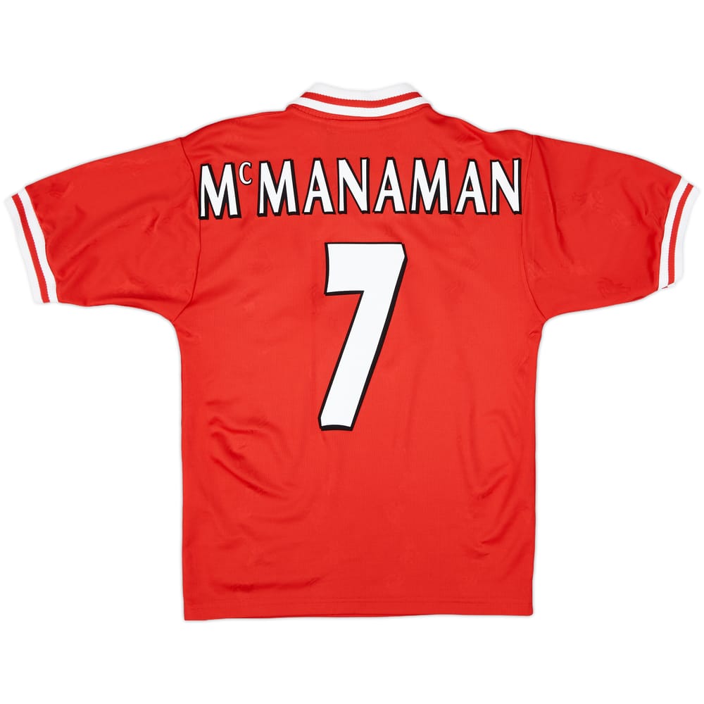 1996-98 Liverpool Home Shirt McManaman #7 - 7/10 - (S)