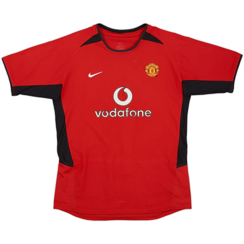 2002-04 Manchester United Home Shirt - 8/10 - (XL.Boys)