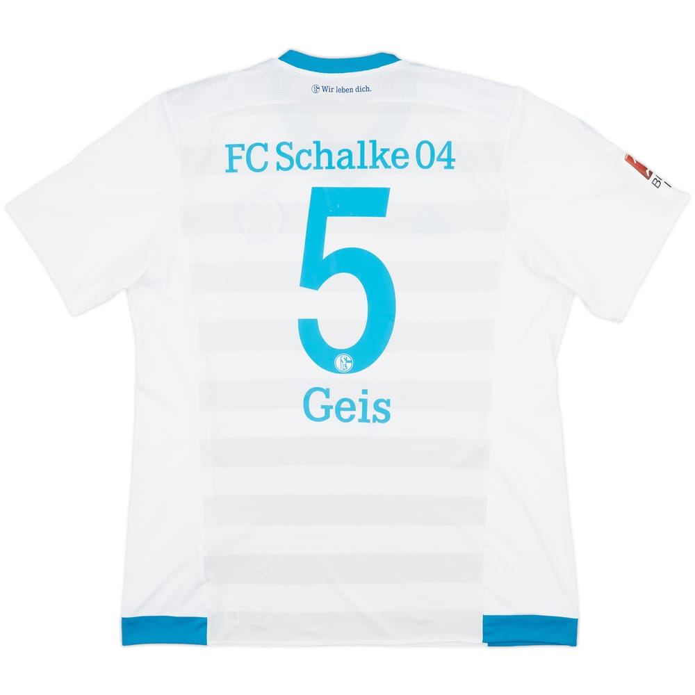 2016-17 Schalke Away Shirt Geis #5 - 9/10 - (XL)