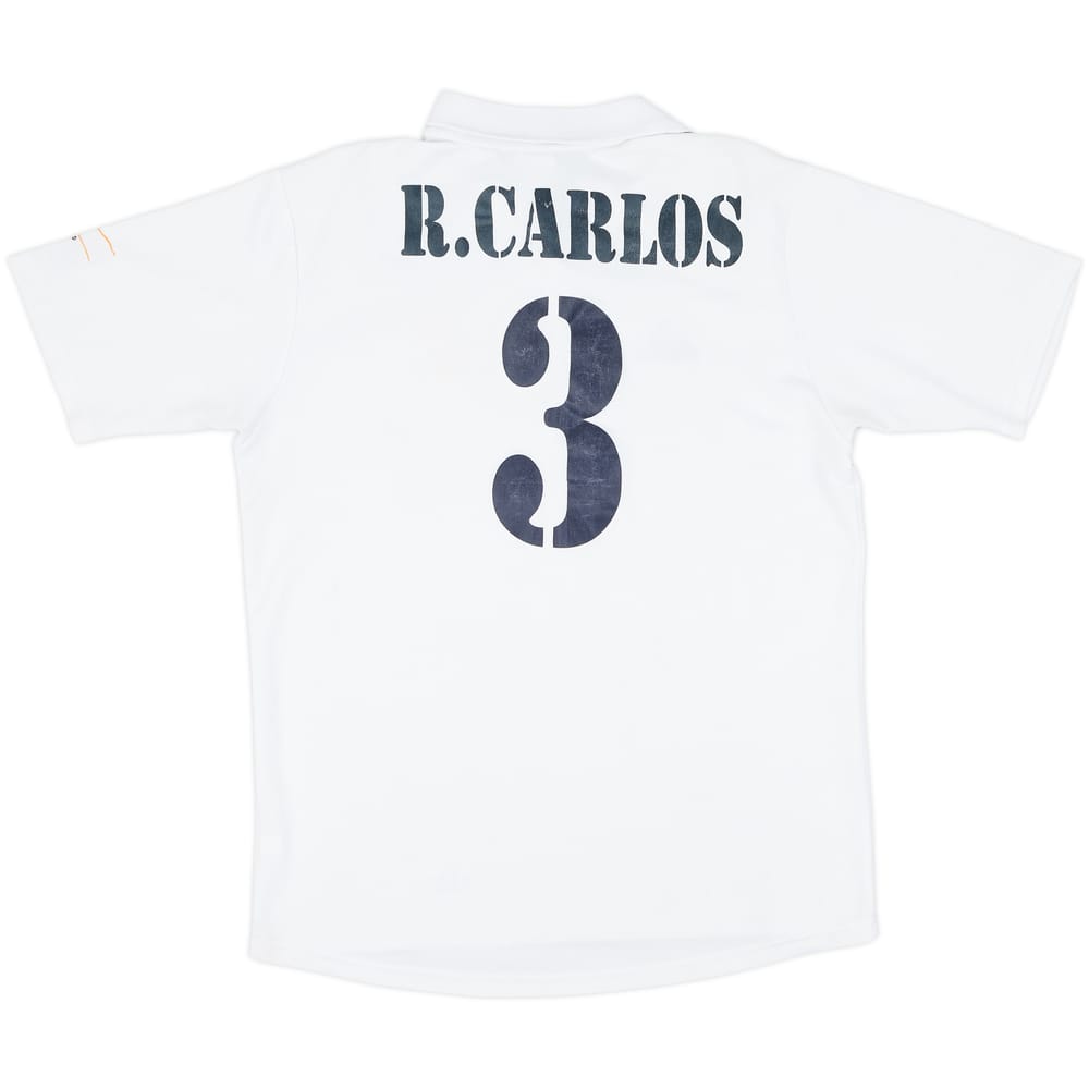 2001 Real Madrid Home Shirt R.Carlos #3 - 6/10 - (M)