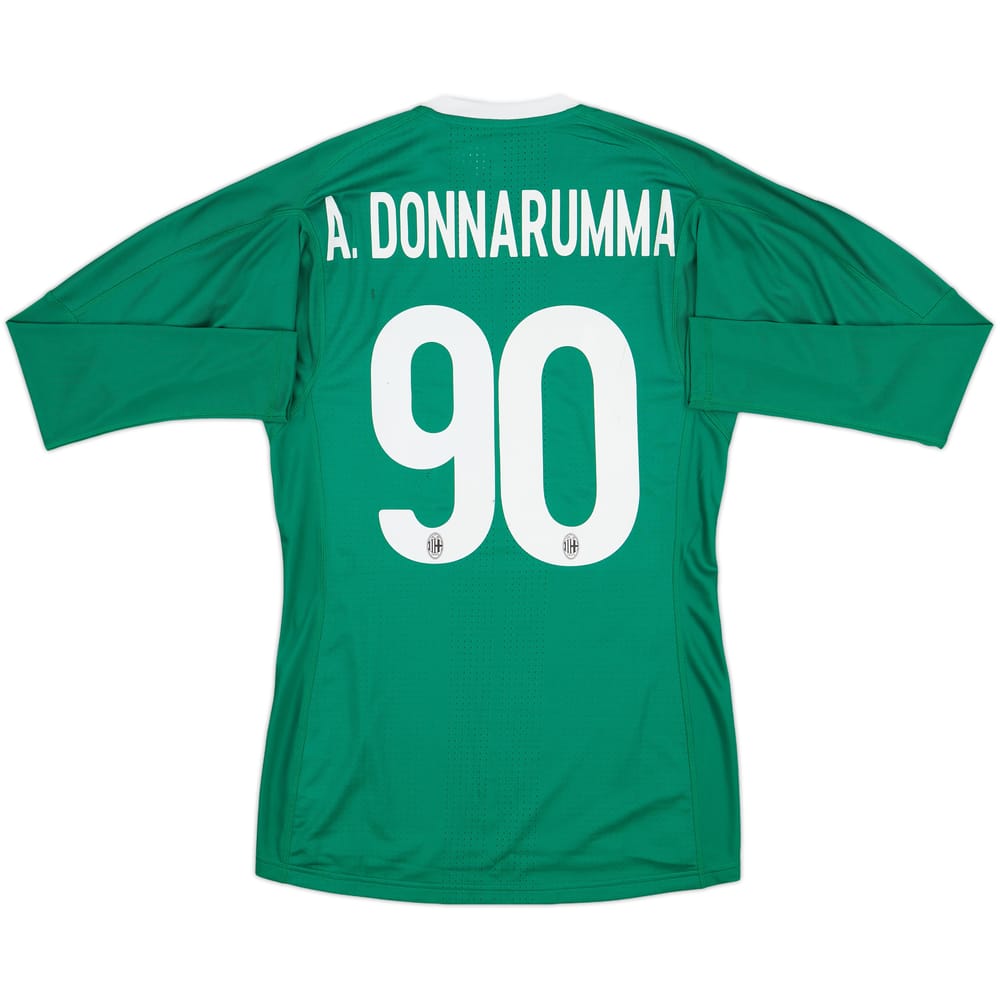 2017-18 AC Milan Player Issue GK Shirt A.Donnarumma #90 (S)