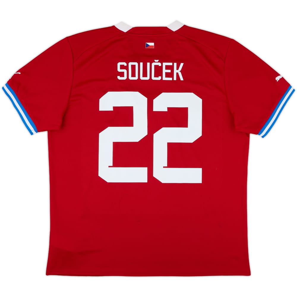 2022-24 Czech Republic Home Shirt Soucek #22 - 7/10 - (L)