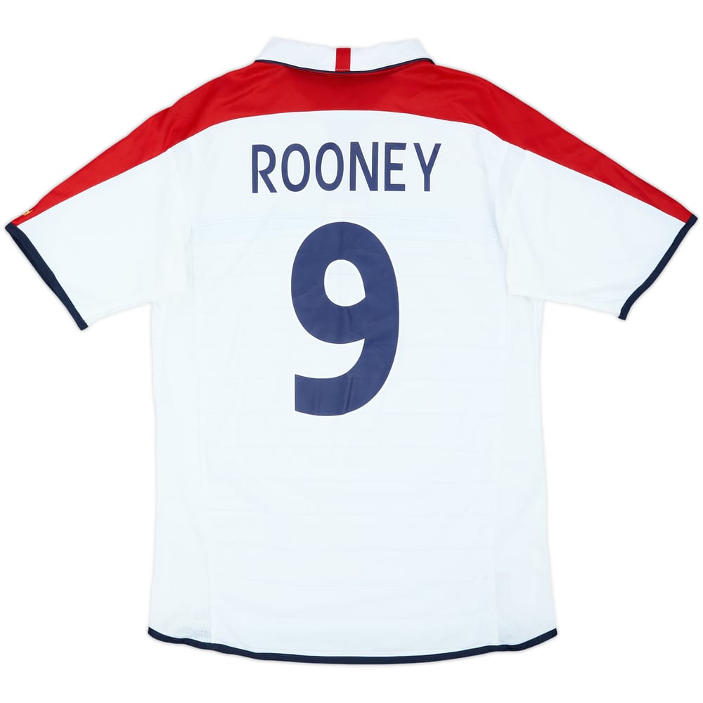 2003-05 England Home Shirt Rooney #9 - 6/10 - (M)