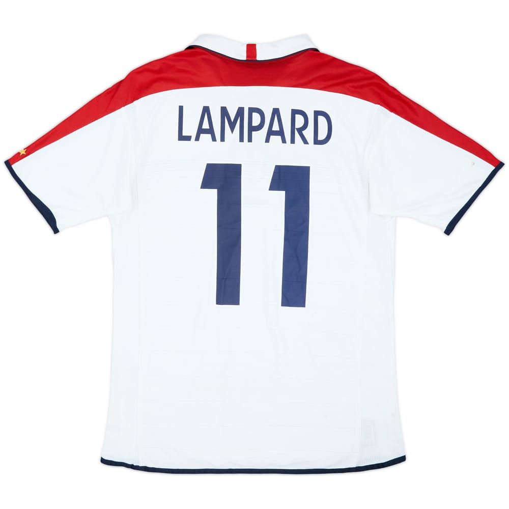 2003-05 England Home Shirt Lampard #11 - 6/10 - (M)