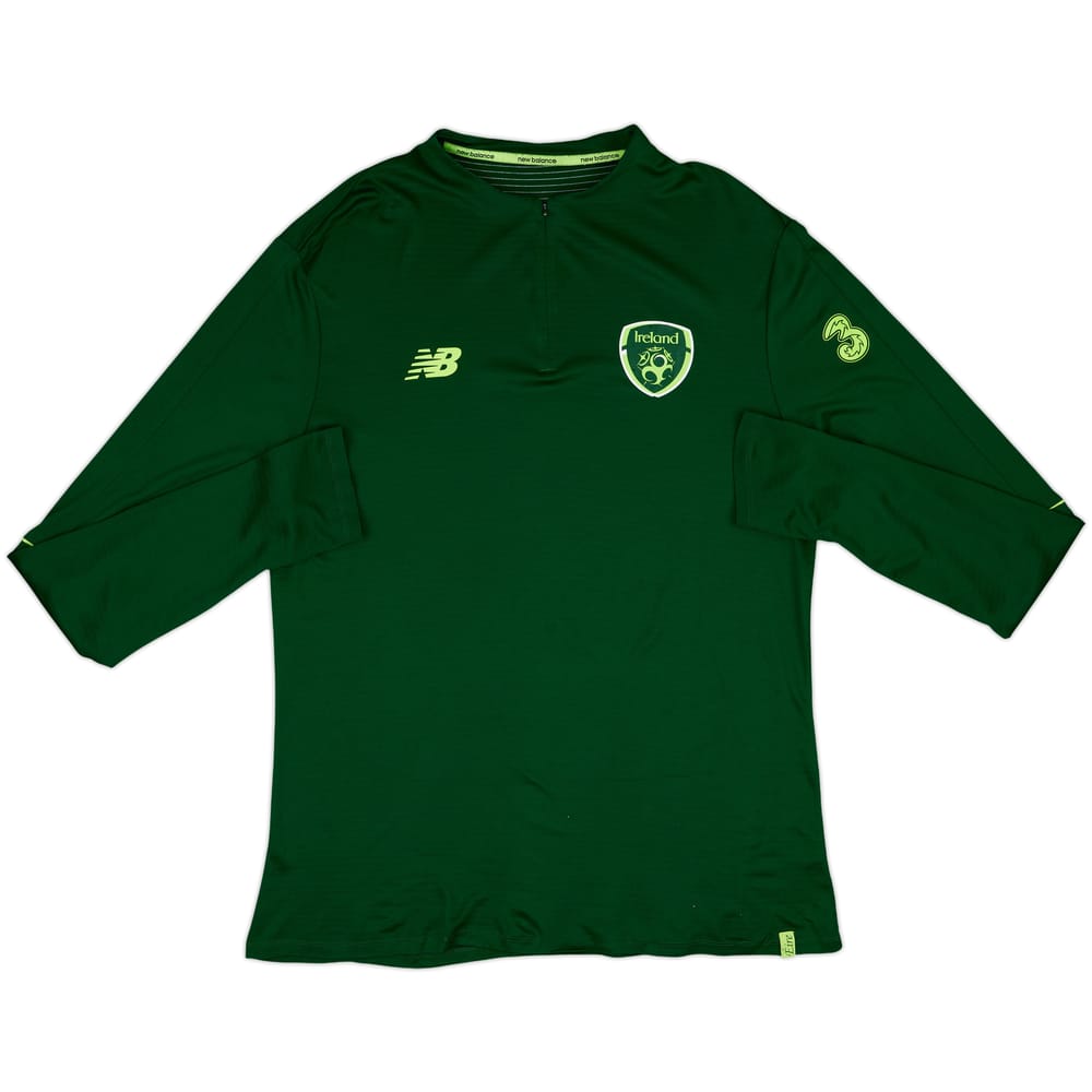 2018-19 Ireland New Balance 1/4 Zip Training Top - 8/10 - (XXL)