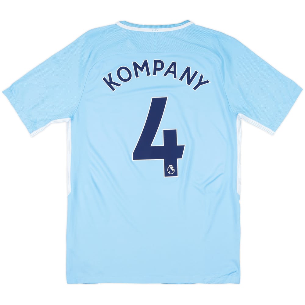 2017-18 Manchester City Home Shirt Kompany #4 - 7/10 - (M)