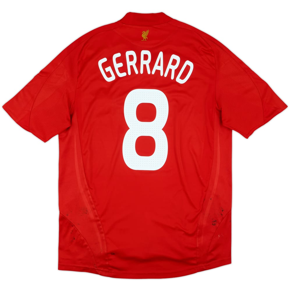 2008-10 Liverpool Home Shirt Gerrard #8 - 5/10 - (L)