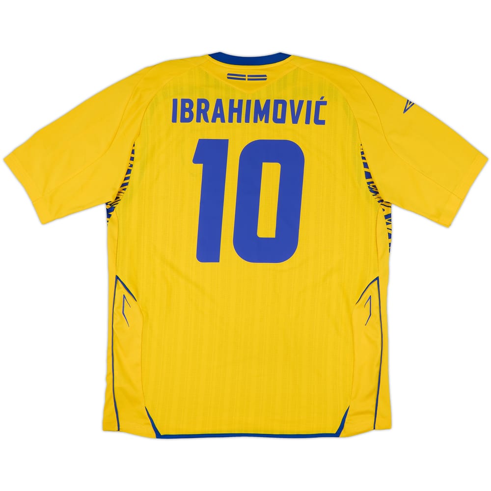 2007-09 Sweden Home Shirt Ibrahimovic #10 - 7/10 - (XL)
