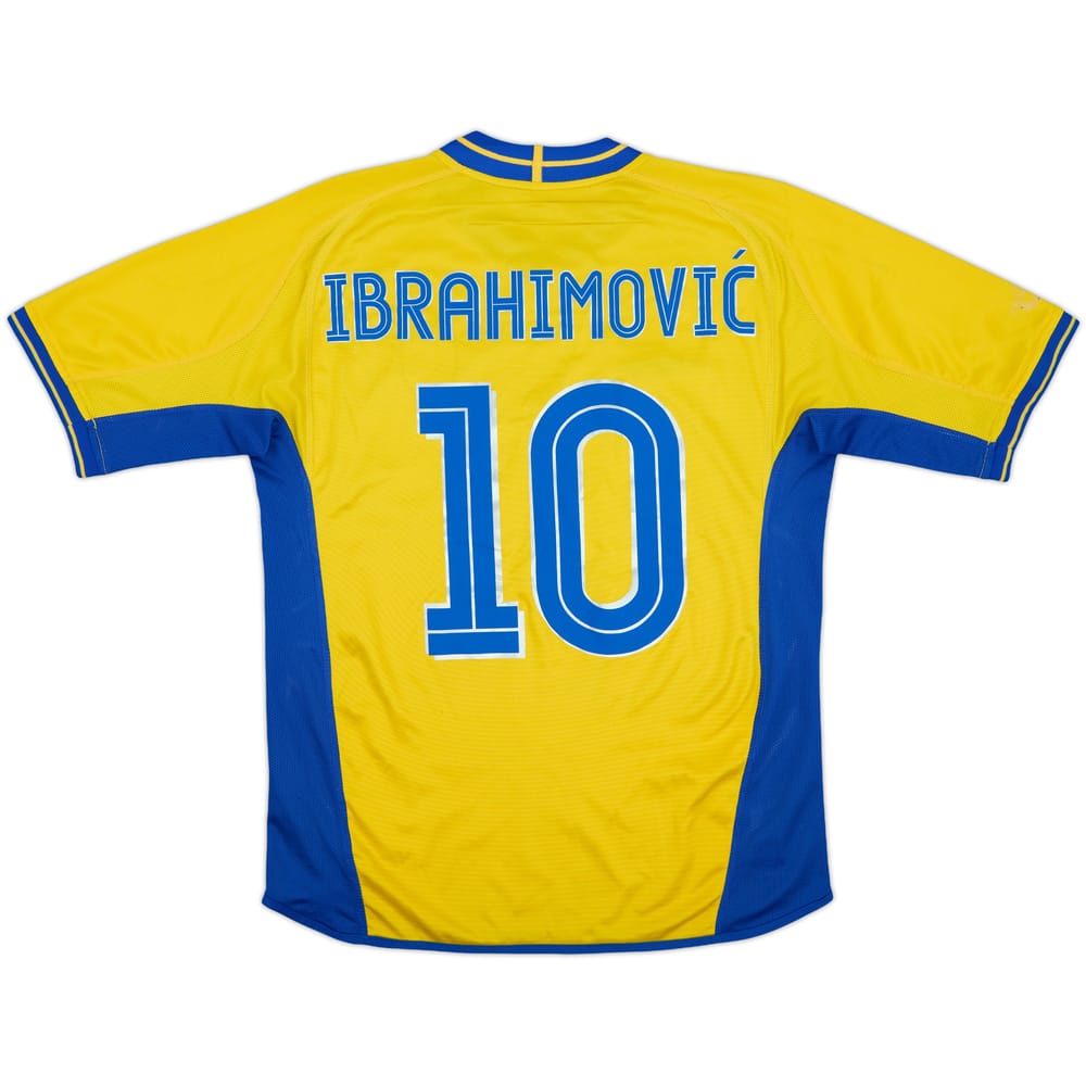 2003-04 Sweden Home Shirt Ibrahimovic #10 - 7/10 - (L)