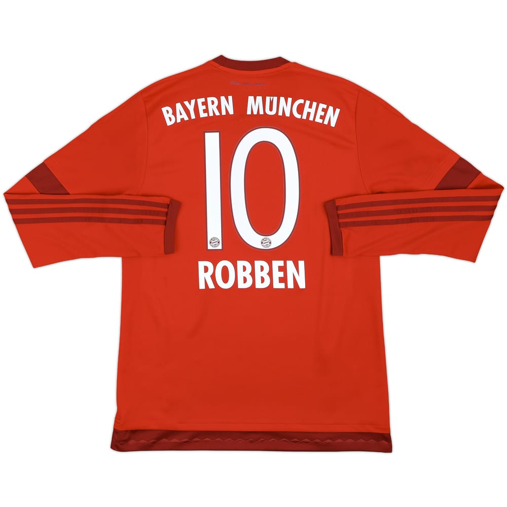 2015-16 Bayern Munich Home L/S Shirt Robben #10 - 7/10 - (M)