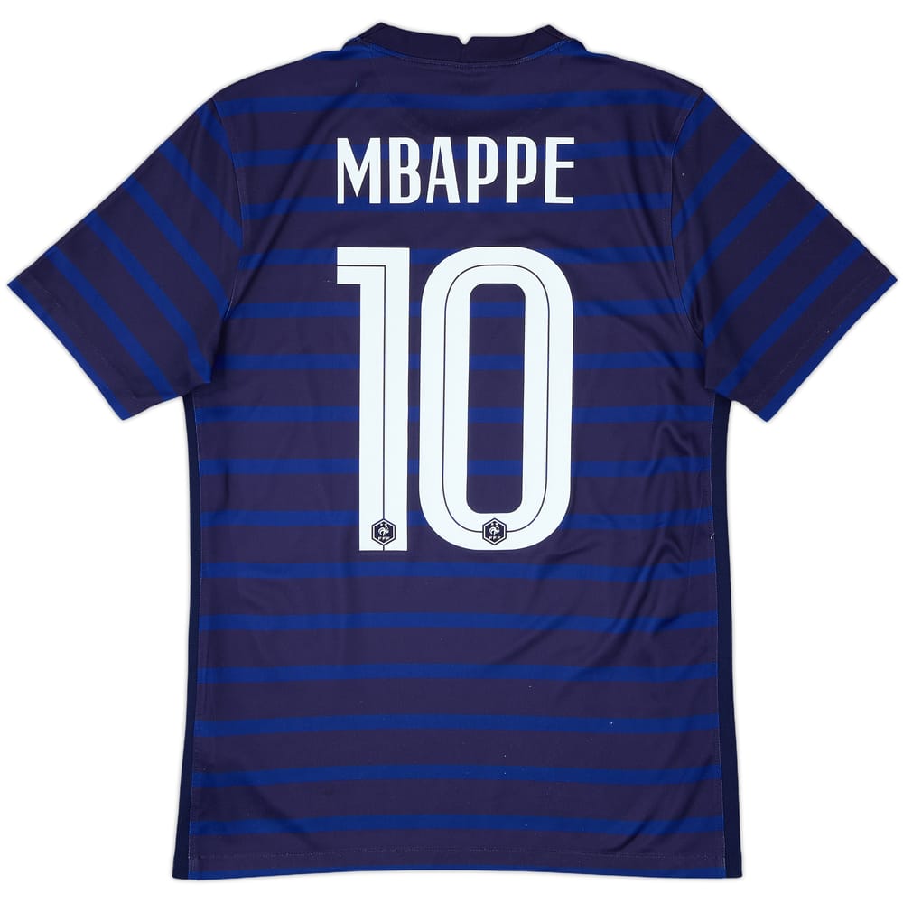 2020-21 France Home Shirt Mbappe #10 - 7/10 - (S)