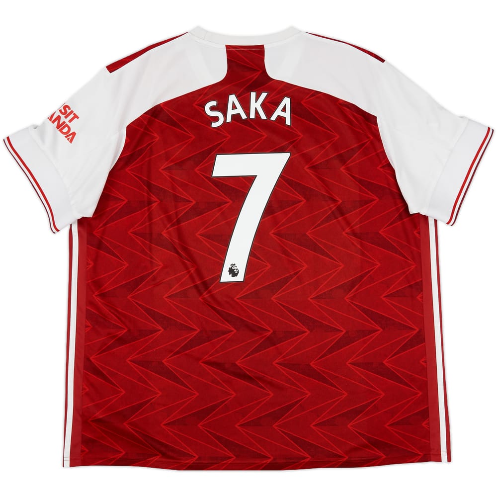 2020-21 Arsenal Home Shirt Saka #7 - 5/10 - (XXL)