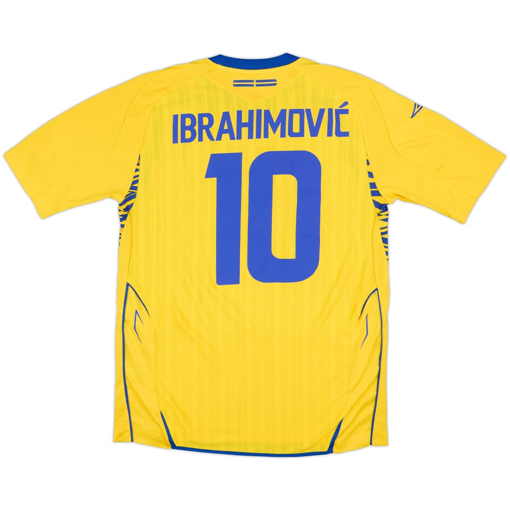 2007-09 Sweden Home Shirt Ibrahimovic #10 - 9/10 - (M)