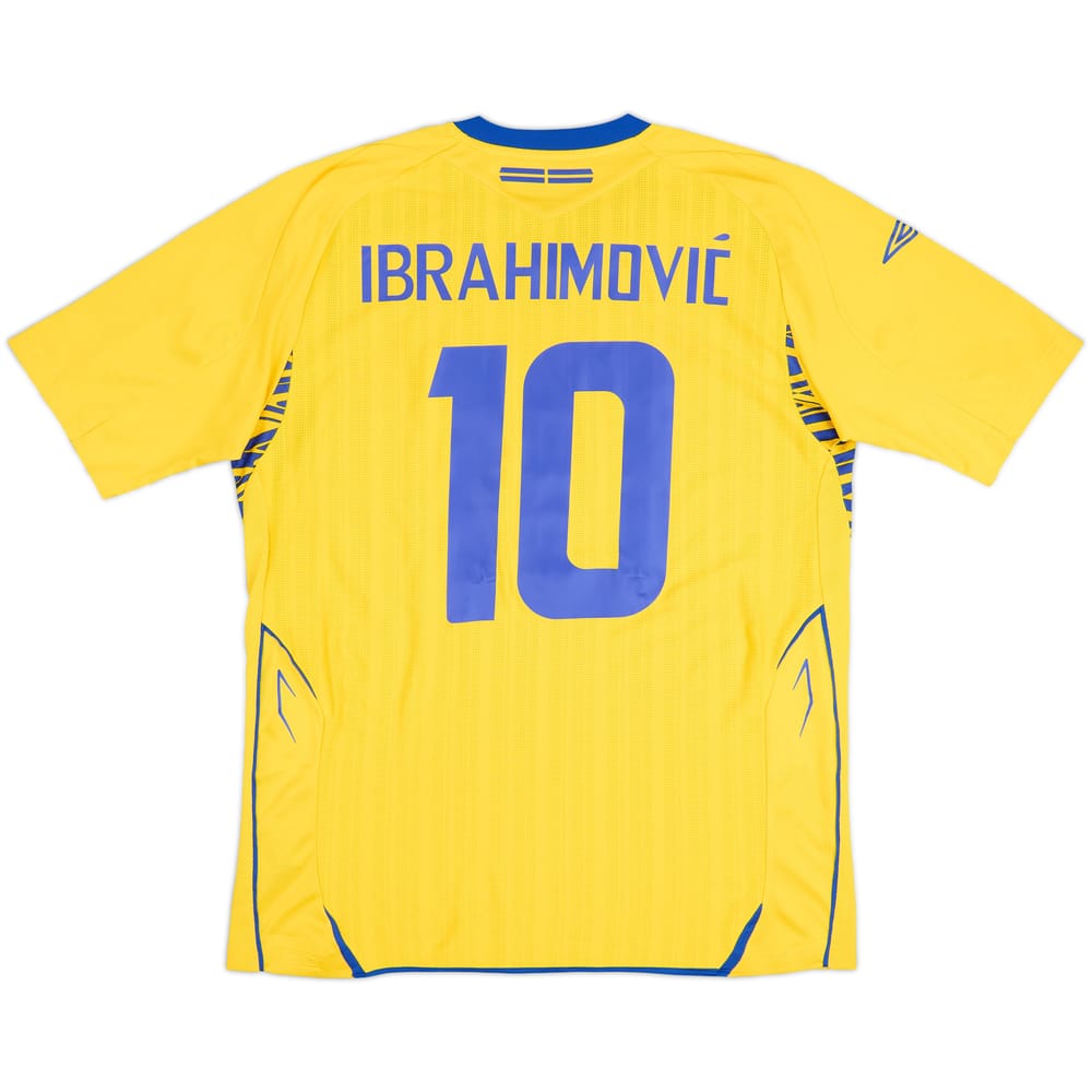 2007-09 Sweden Home Shirt Ibrahimovic #10 - 7/10 - (L)