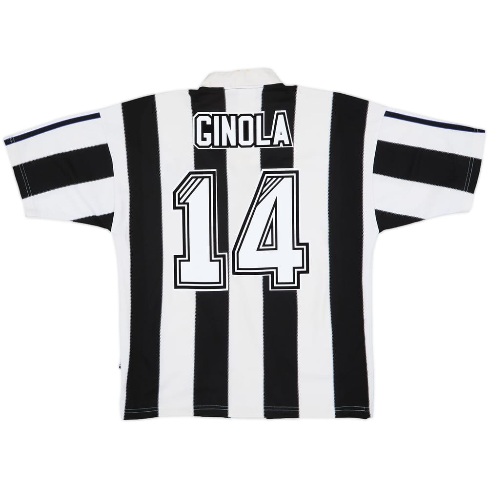 1995-97 Newcastle Home Shirt Ginola #14 - 8/10 - (S)