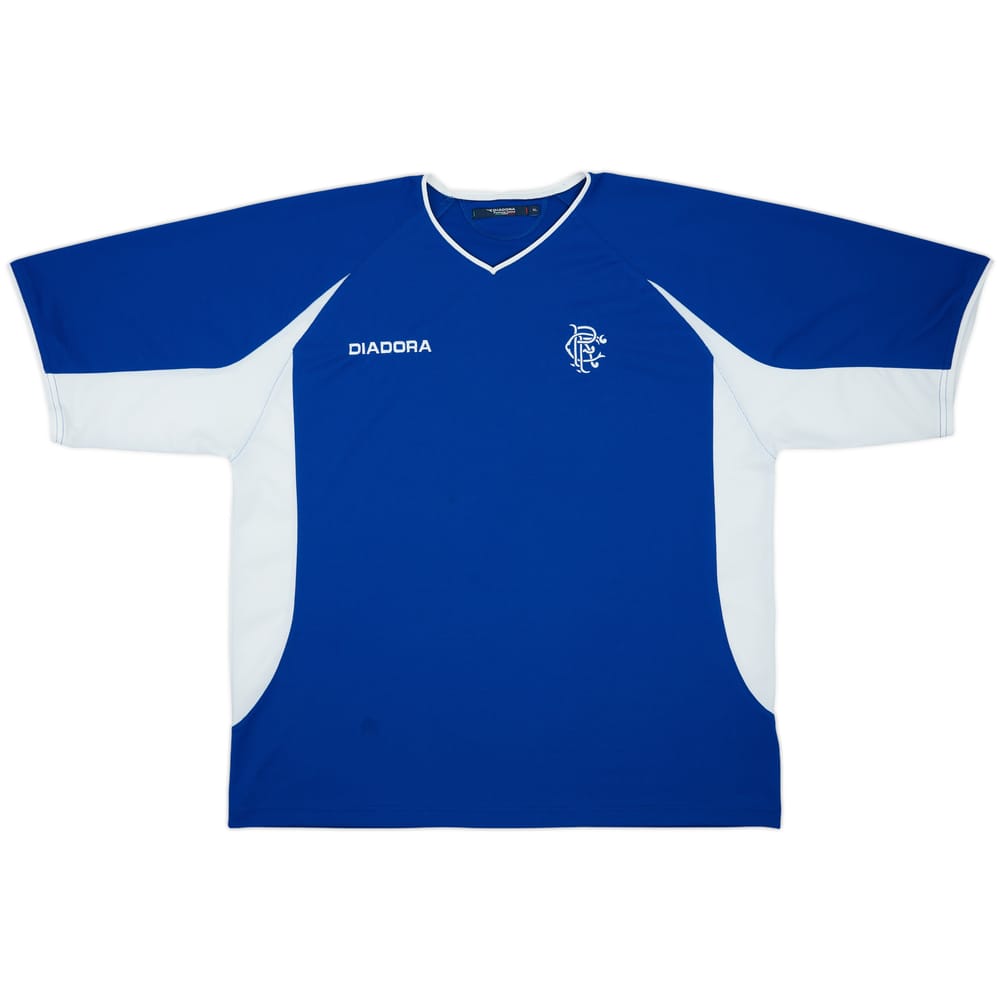2002-03 Rangers Diadora Training Shirt - 9/10 - (XL)